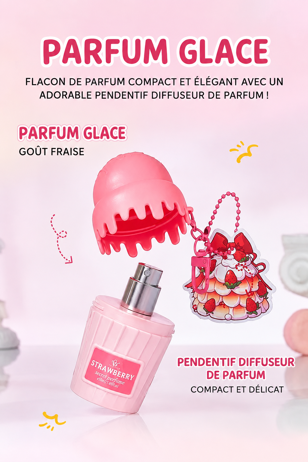 Parfum corporel en spray.
