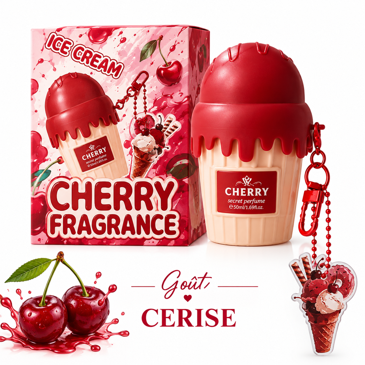 Parfum corporel en spray.