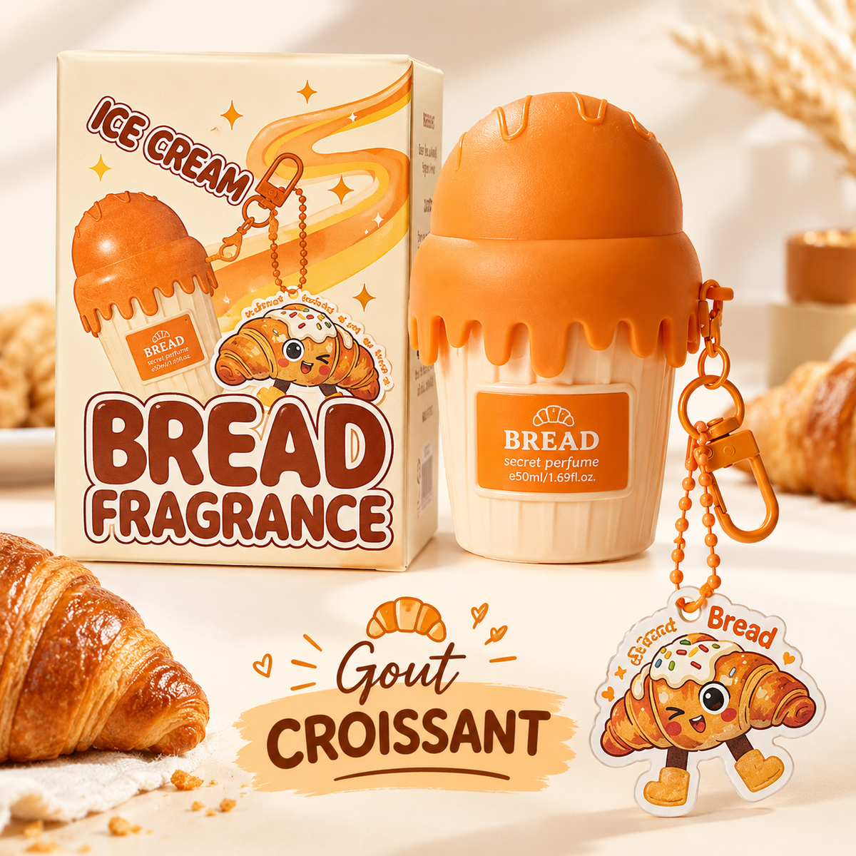 Parfum corporel en spray.