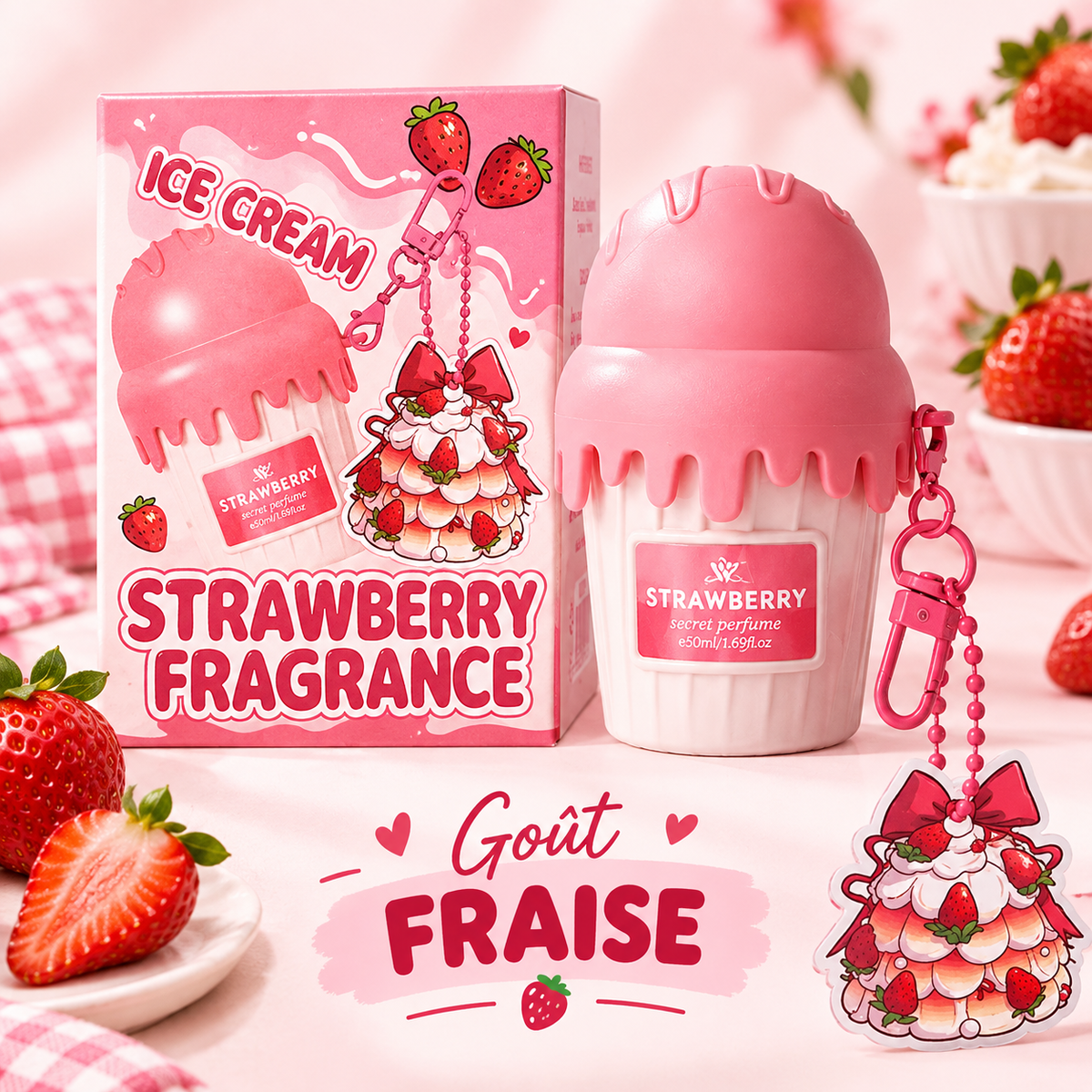 Parfum corporel en spray.